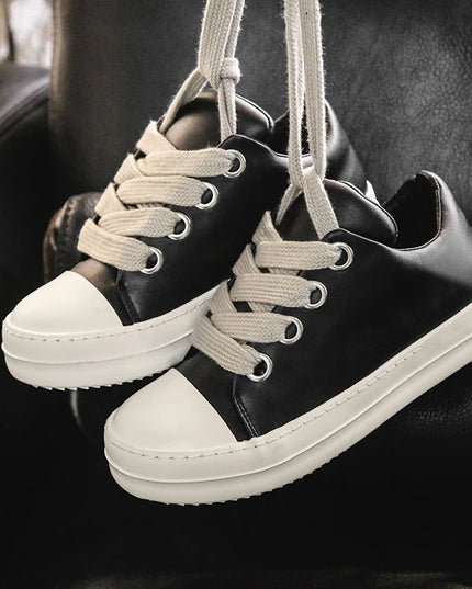 Men's Casual Walking Sneakers with Lace-Up Design