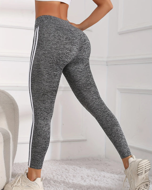 High Waist Multi-Color Splicing Yoga Leggings for Women - Tummy Control Stretch Pants
