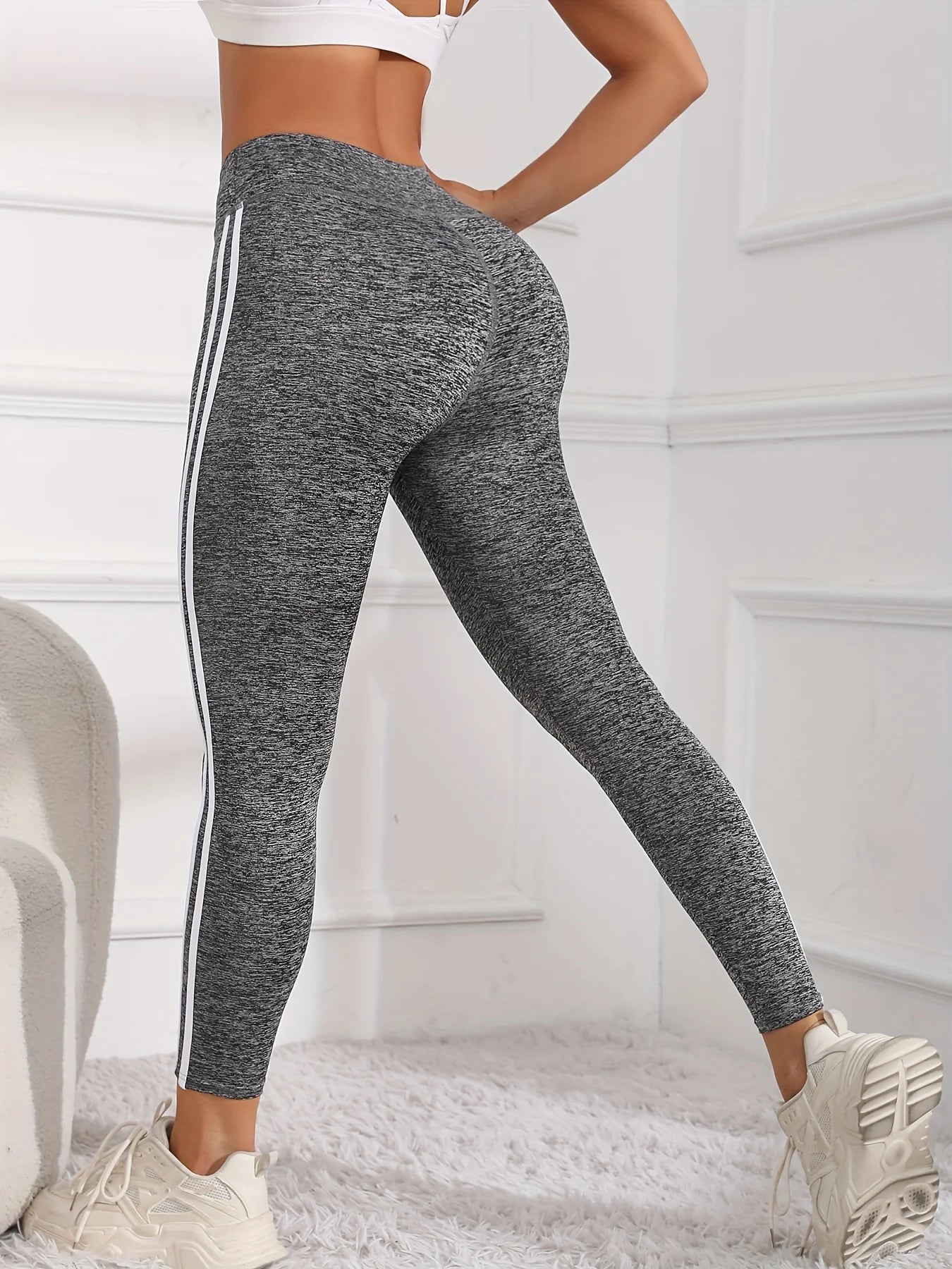 High Waist Multi-Color Splicing Yoga Leggings for Women - Tummy Control Stretch Pants