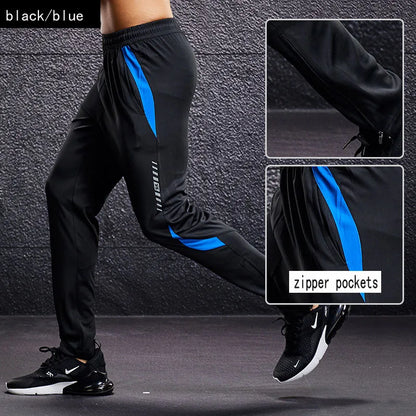 Men's Athletic Sweat Pants with Zipper Pockets