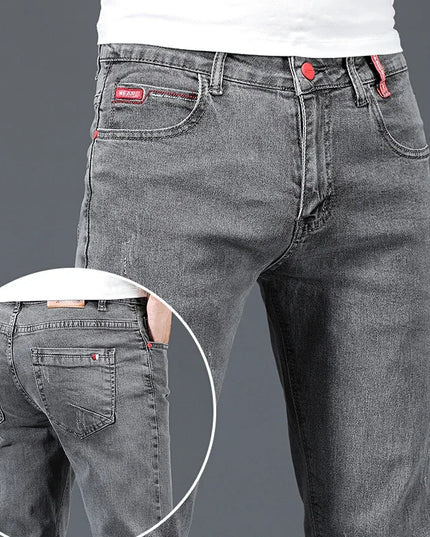 Men's Slim Fit Stretch Jeans - Comfortable Slim Fit Pants