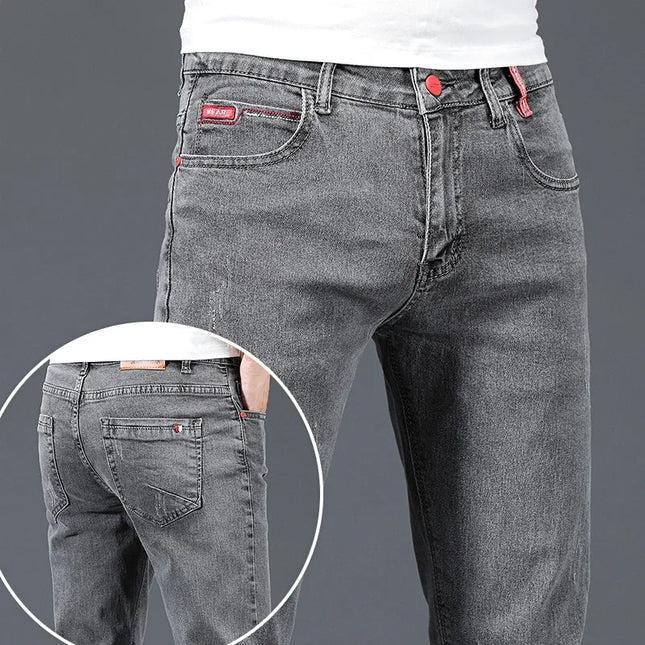 Men's Slim Fit Stretch Jeans - Comfortable Slim Fit Pants