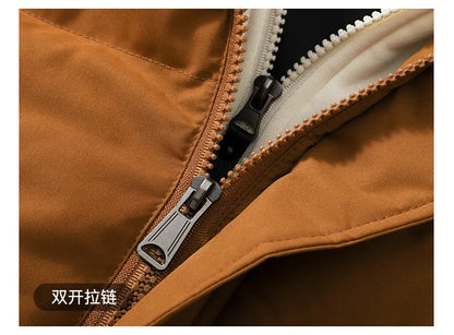 Men's Hooded Vest Jacket - Casual Cotton - Lined Sleeveless Jacket