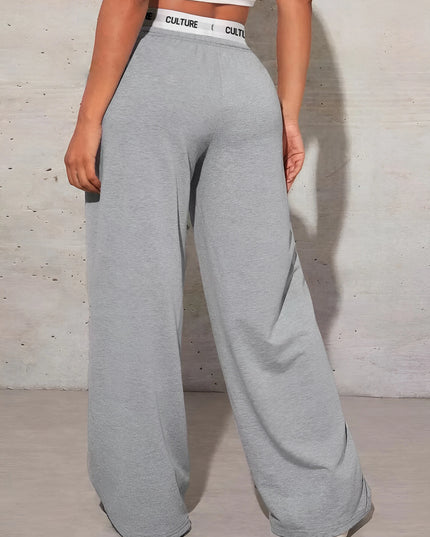 Women's High-Waisted Wide-Leg Vintage Sweatpants
