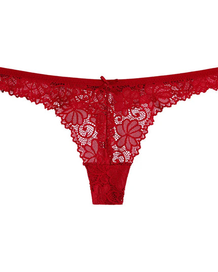 5-Piece Set of Women's Transparent G-String Thongs - Various Color Set