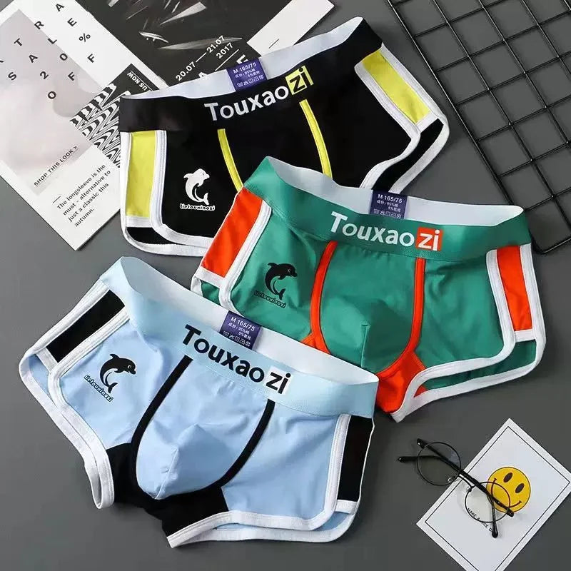 3-Pack Men's Cotton Comfortable and Breathable Boxer Shorts