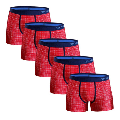 Premium 5-Pack Cotton Boxer Shorts for Men – Comfortable, Breathable Men's Underwear Set