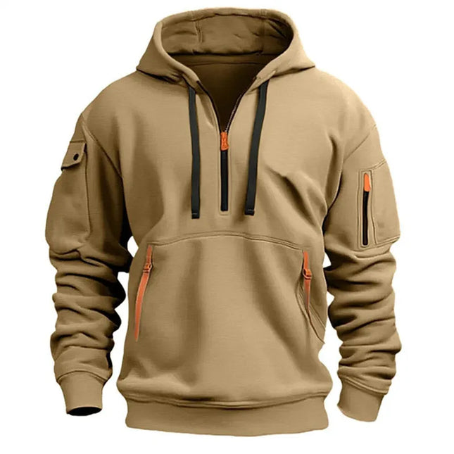 Men's Loose Fit Casual Hooded Sweater