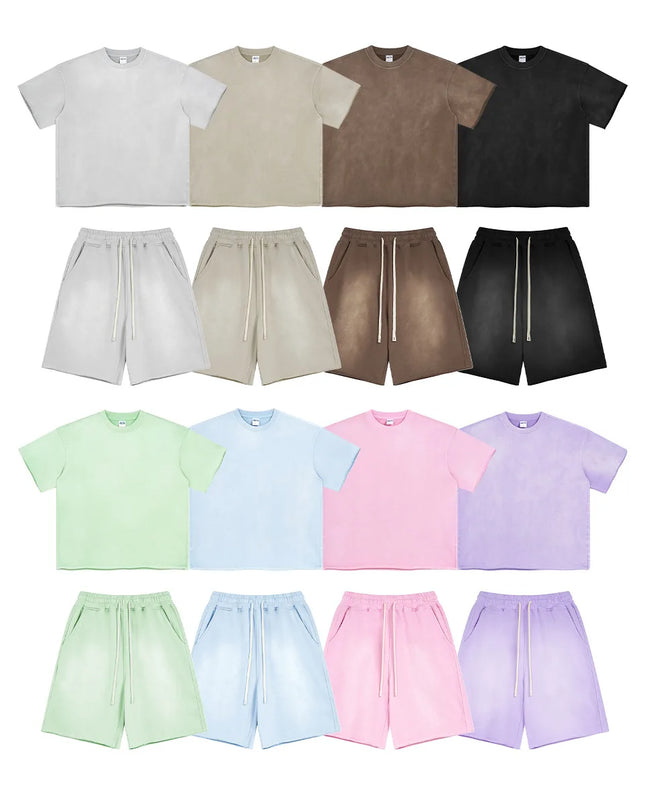 Men's Two-Piece T-Shirt and Shorts Set - Available in Single