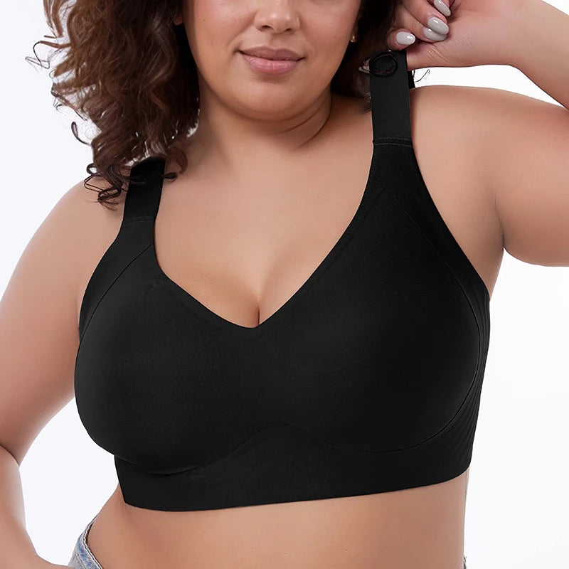 Wireless Women’s Bras – Seamless Full Coverage, No Underwire, Soft Push-Up Bra Everyday Bralette