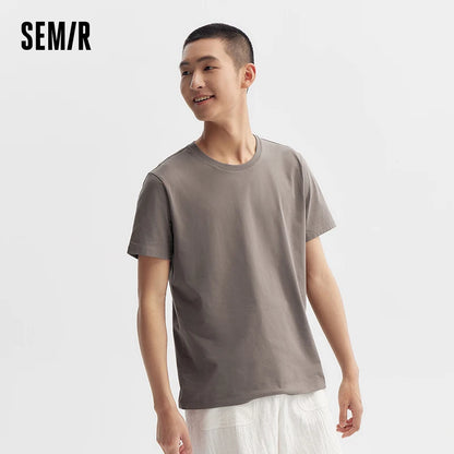 Semir Men's Slim Fit Plain T-Shirt - Comfortable Casual Wear