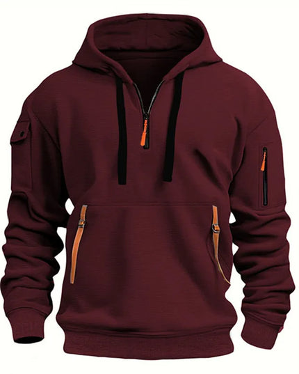 Men's Loose Fit Casual Hooded Sweater