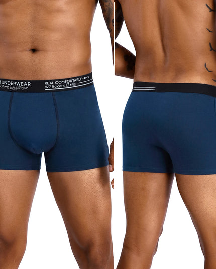 6-Pack Cotton Boxer Briefs for Men – Comfortable & Breathable Underwear Set