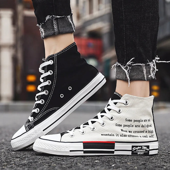 Unisex High Top Lace-Up Sneakers