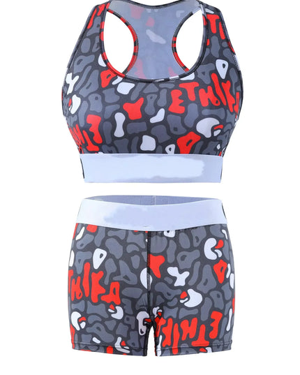 PSD Women's Graffiti Print Two-Piece Bikini Set