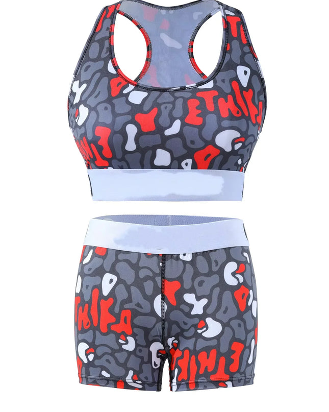 PSD Women's Graffiti Print Two-Piece Bikini Set