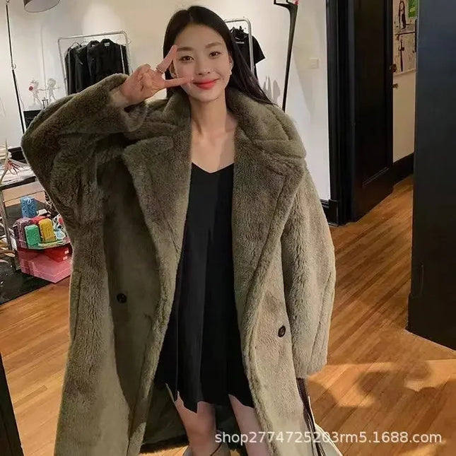 Women's Faux Fur Coat - Long, Thick, Warm, Elegant Winter Coat for Women
