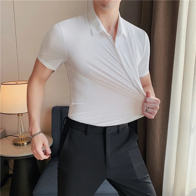 Men's Breathable Stretch Long Sleeve Shirt