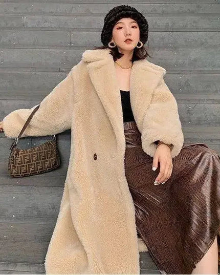 Women's Faux Fur Coat - Long, Thick, Warm, Elegant Winter Coat for Women