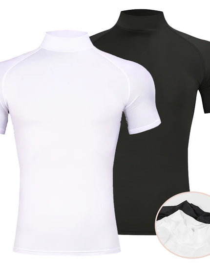Men's Compression Turtleneck Shirt – Moisture-Wicking, Quick-Dry Fitness Base Layer