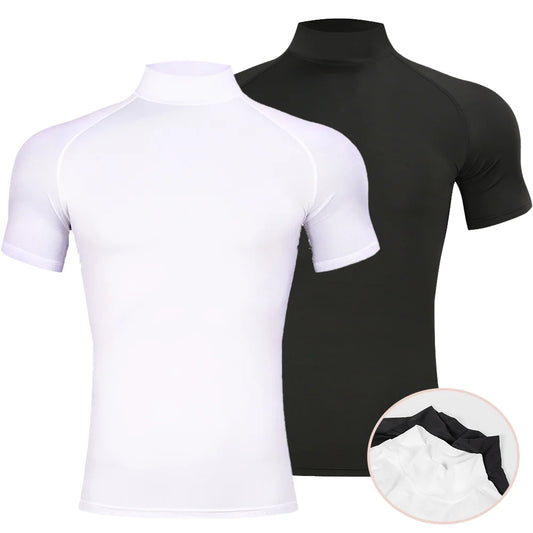 Men's Compression Turtleneck Shirt – Moisture-Wicking, Quick-Dry Fitness Base Layer