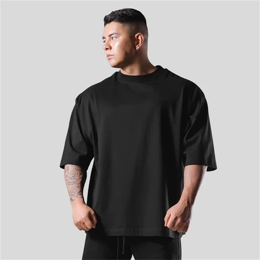 Men's Cotton Loose Fit Short Sleeve T-Shirt