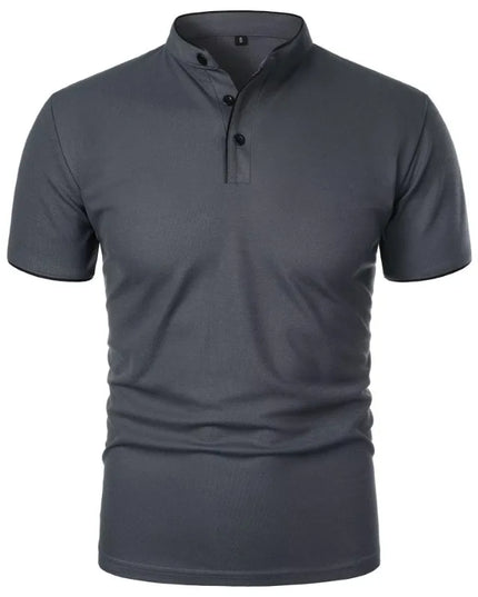 Men's Breathable Half-Button T-Shirt
