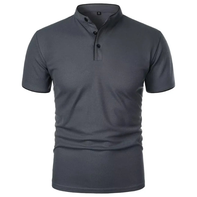 Men's Breathable Half-Button T-Shirt