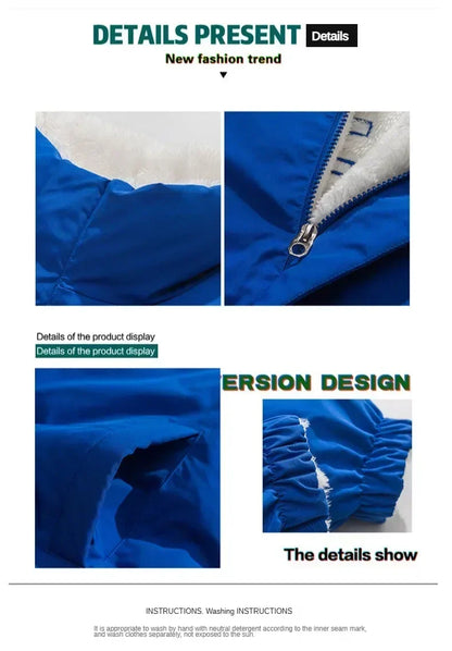 Unisex Reversible Insulated Parka Jacket - Various Colors