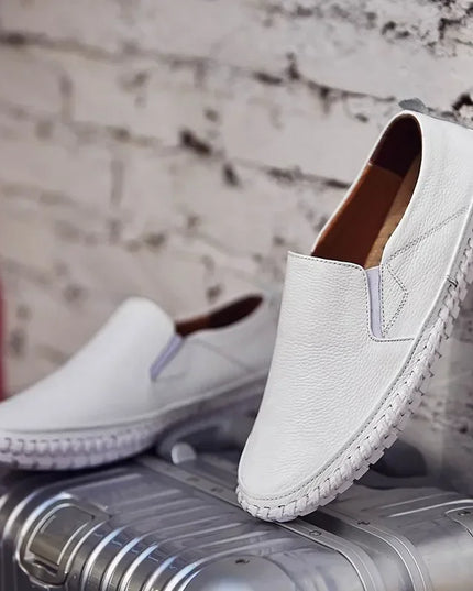 Men's Casual Slip-On Shoes in Genuine Leather