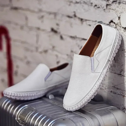 Men's Casual Slip-On Shoes in Genuine Leather