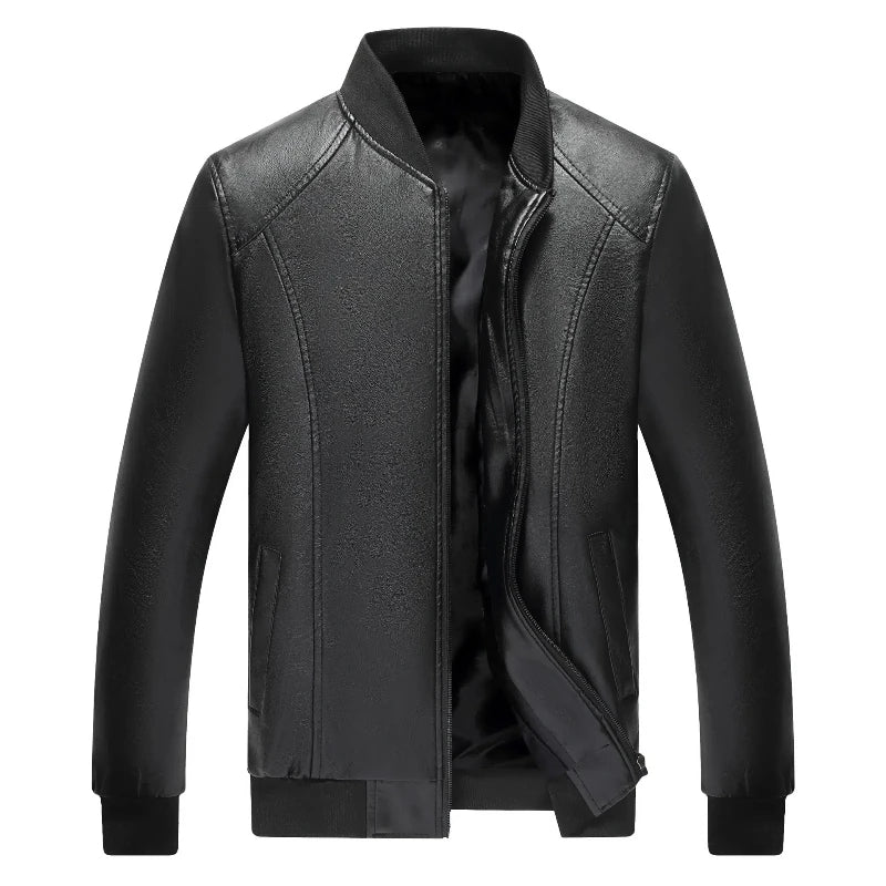 Men's Casual PU Leather Jacket
