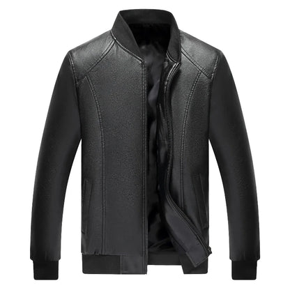 Men's Casual PU Leather Jacket