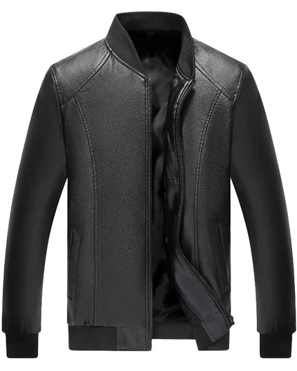 Men's Casual PU Leather Jacket