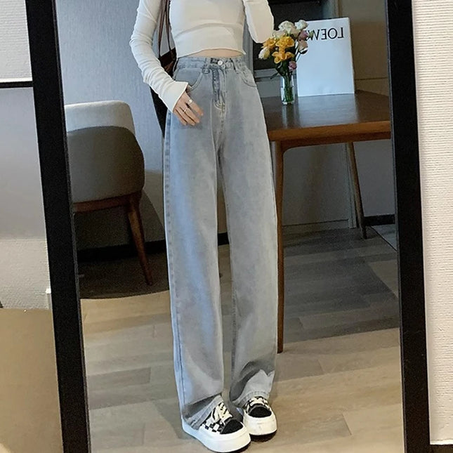 Vintage Women's Wide-Leg High-Waist Pants