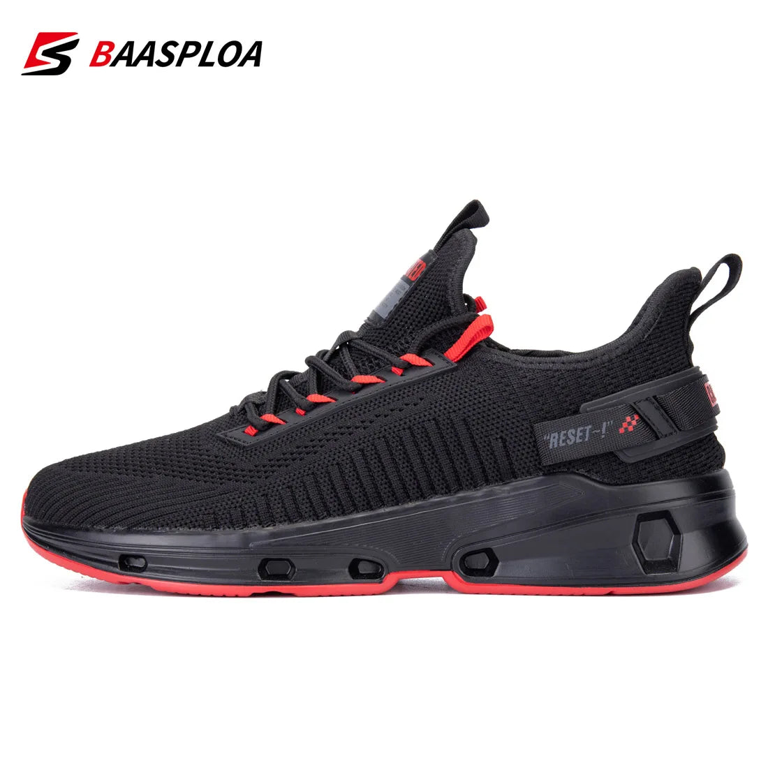 Baasploa Men's Lightweight Sneakers - Breathable, Non-Slip Designer Shoes