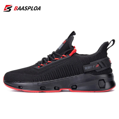 Baasploa Men's Lightweight Sneakers - Breathable, Non-Slip Designer Shoes