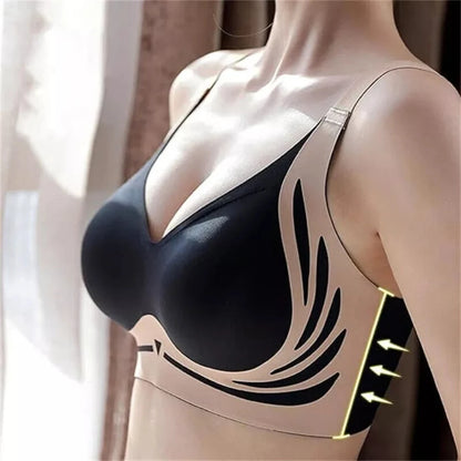 Seamless Women's Adjustable Comfort Bra - Thin, No Steel Ring, Breathable Design