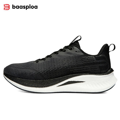 Baasploa Men's Running Shoes - Lightweight Mesh Sneakers with Carbon Plate for Enhanced Performance