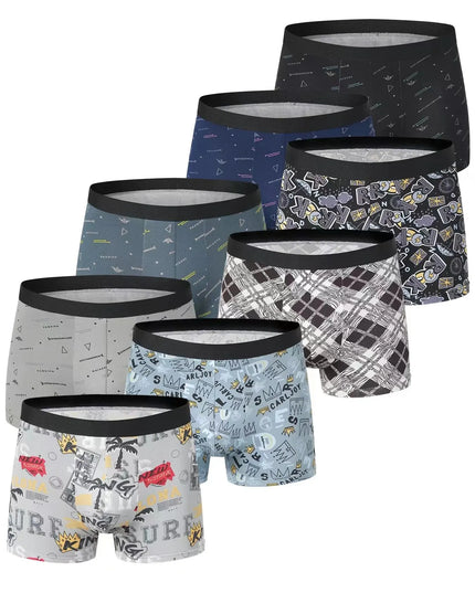 4-Pack Men's Comfortable Elastic Waist Trunks