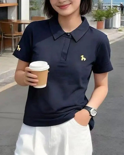 Women's Short-Sleeved Cotton Polo T-Shirt