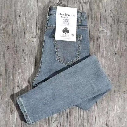 Women's High-Waisted Elastic Skinny Pants