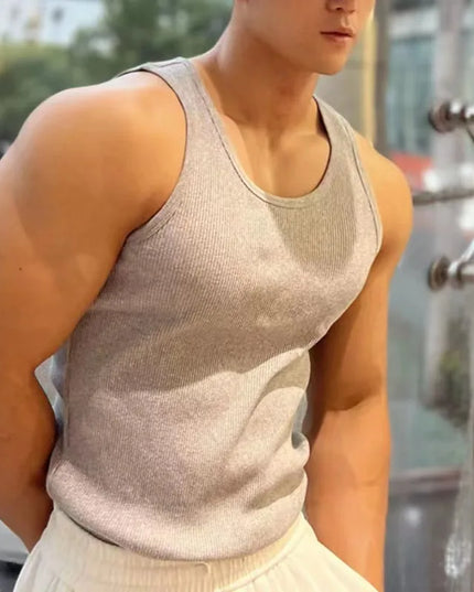 Men's Cotton Breathable Ribbed Vest