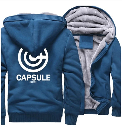Men's Zipper Hoodie Fleece Thickened Jacket