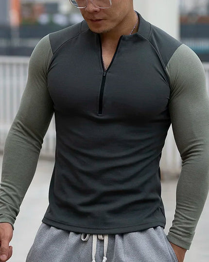 Men's Compression Athletic Long Sleeve Tight Sweatshirt