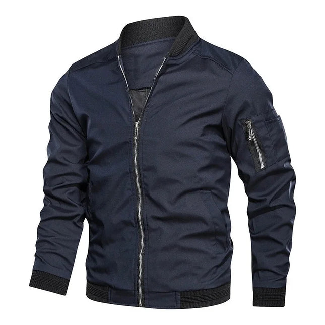 Men's Casual Slim Fit Bomber Jacket