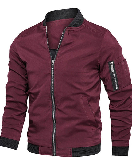 Men's Casual Slim Fit Bomber Jacket