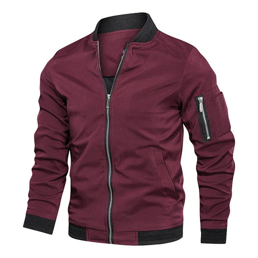 Men's Casual Slim Fit Bomber Jacket