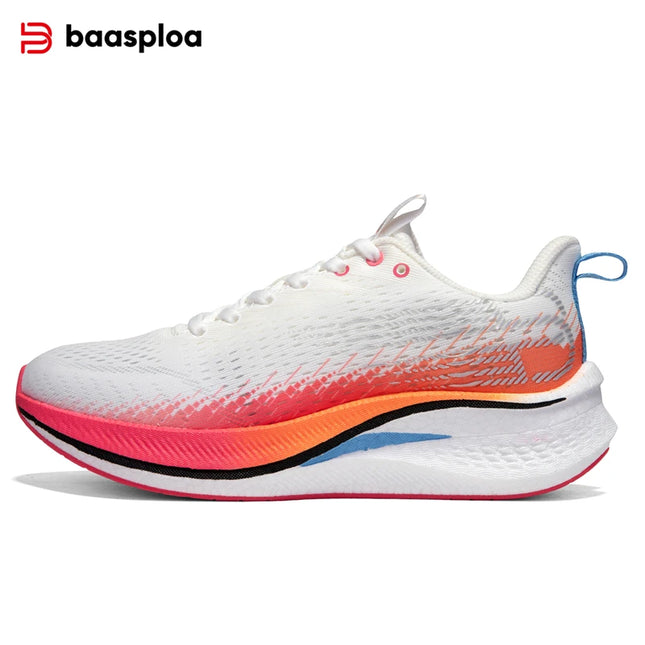 Baasploa Men's Running Shoes - Lightweight Mesh Sneakers with Carbon Plate for Enhanced Performance