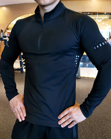 Men's Athletic Long Sleeve Compression Sweater